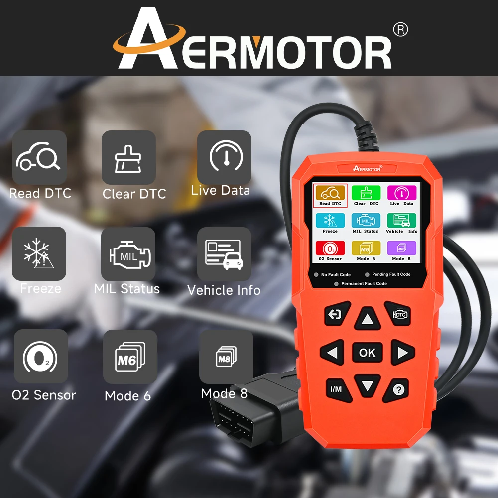 V880 Car Diagnostic Scanner Engine Check Car Code Reader Obd2 Diagnostic Tool Multi-Language On-Board