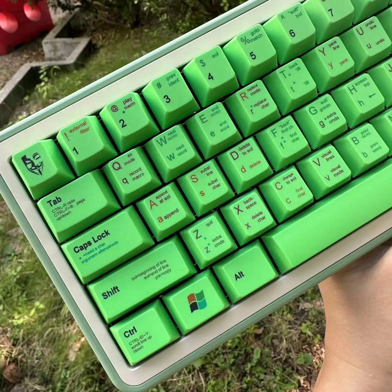 

140 Keys Green Programmer Cherry Profile PBT Keycaps For MX Switch Mechanical keyboard Dye Sublimation Keycap Custom key Caps