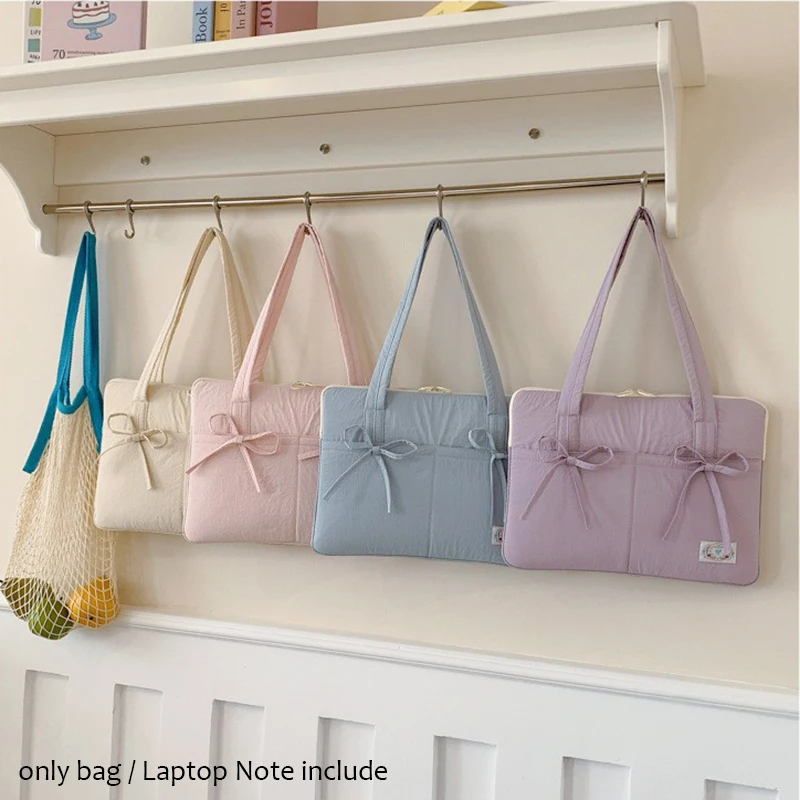 Chic Women's Laptop Sleeve Bag with Bowknot Design