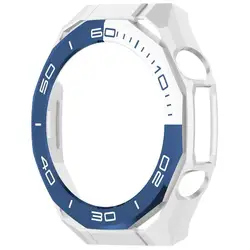 Full Coverage Protective Bumper Case for Huawei Watch Ultimate 2 (Silver Blue White)