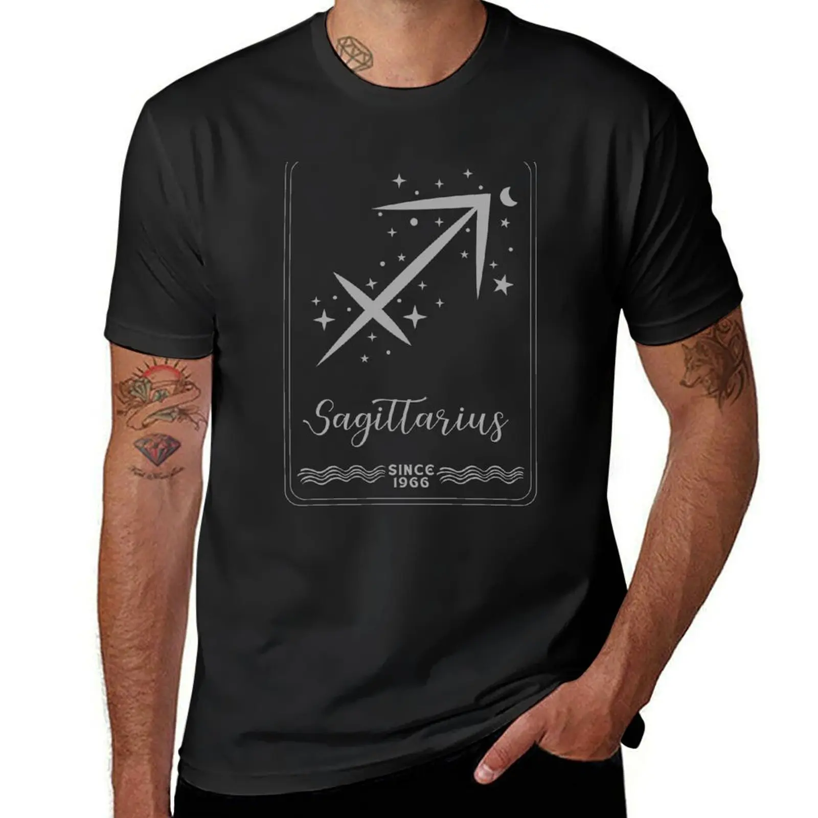 

Sign Sagittarius, since 1966 T-Shirt tops sports fans sweat Men's t shirts