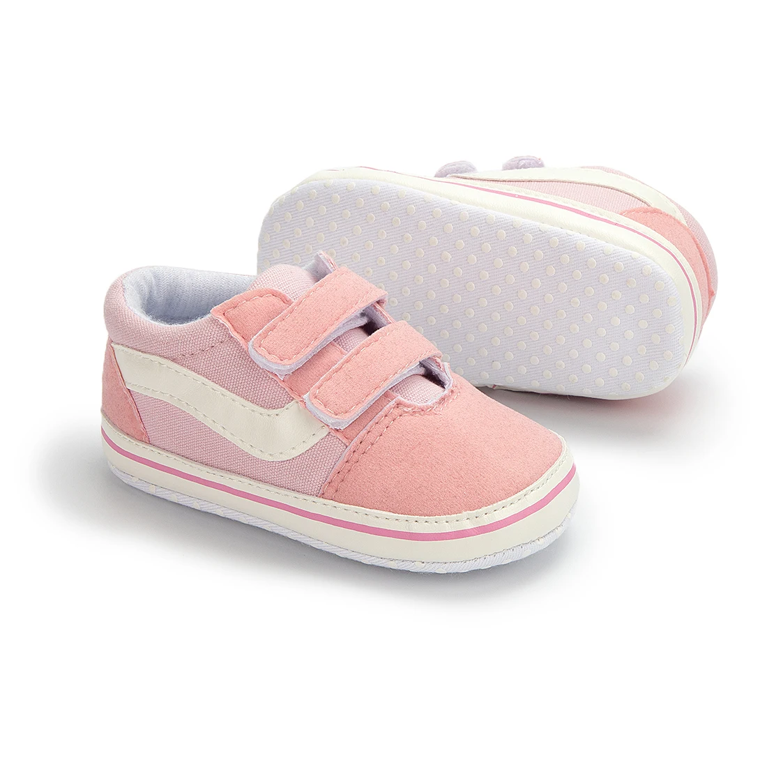 Canvas Sneakers KIDSUN Newborn Baby Anti-slip Soft Baby Boy Girl Sneakers Casual Toddler First Walkers Crib Shoes