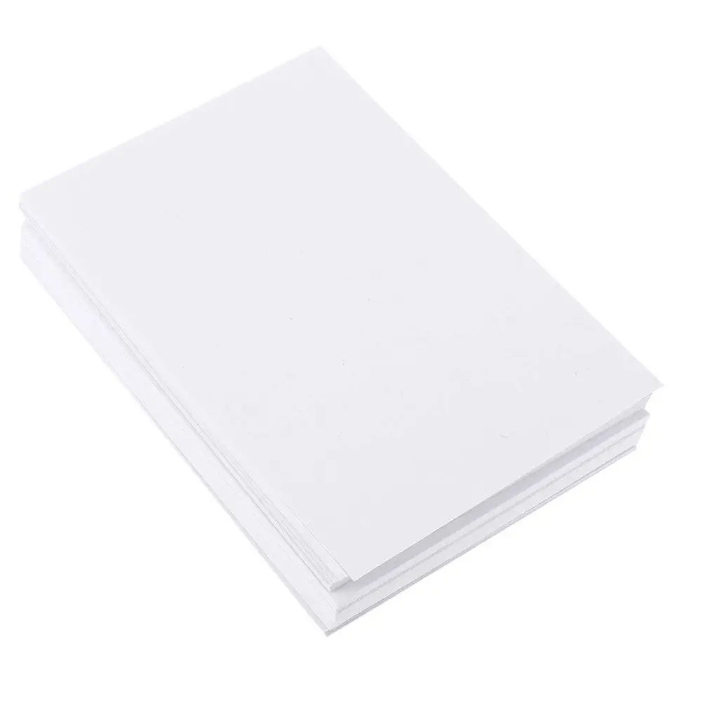 100Pcs 수채화 용지 프리미엄 두꺼운 강력한 시트 학생 초보자를 위한 부드러운 표면 페인팅이 용이함 예술가 스케치 드로잉