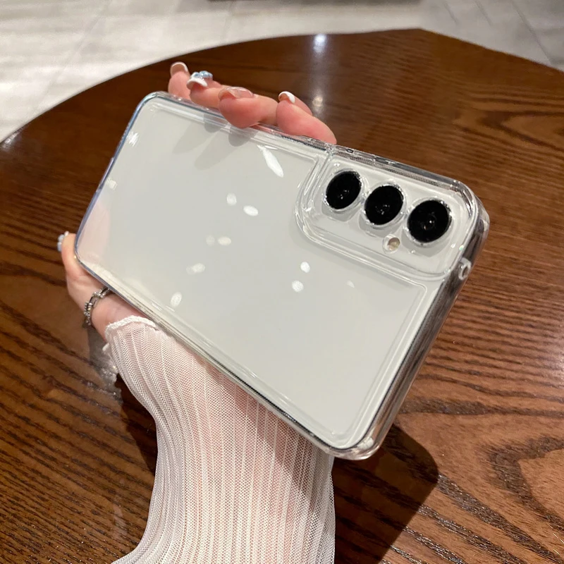Luxury HD Clear Soft Silicone Transparent Phone Case Back Cover