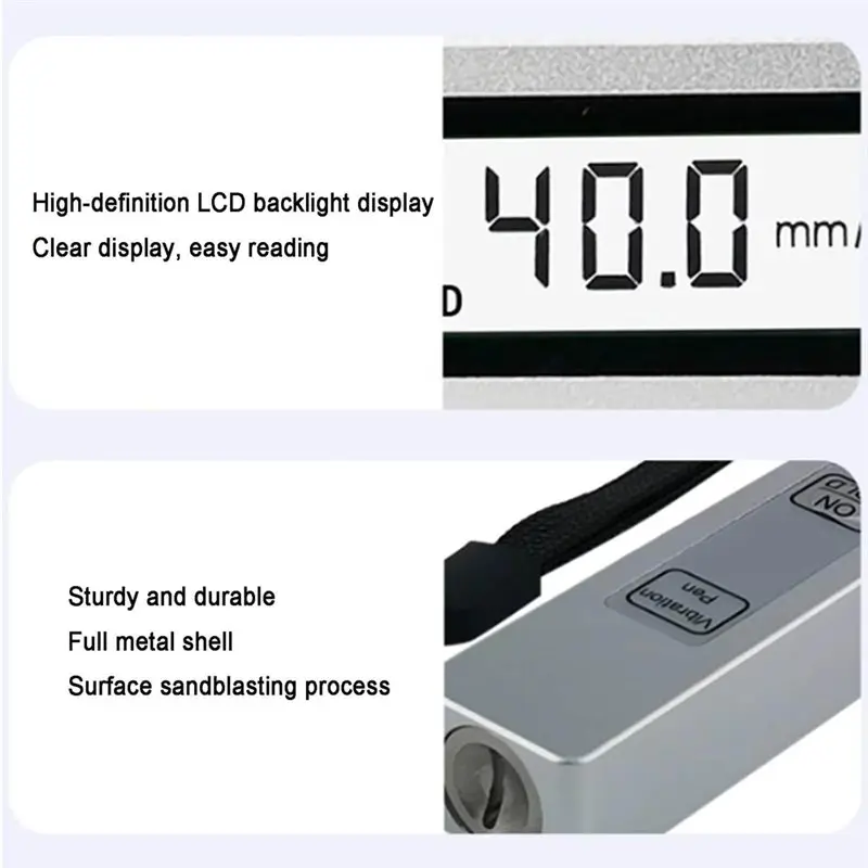 WORTHOWN-펜 진동 테스터, LCD 화면이 있는 디지털 분석기 미터, 0.1-199.9M/S², 기계적 결함 감지용