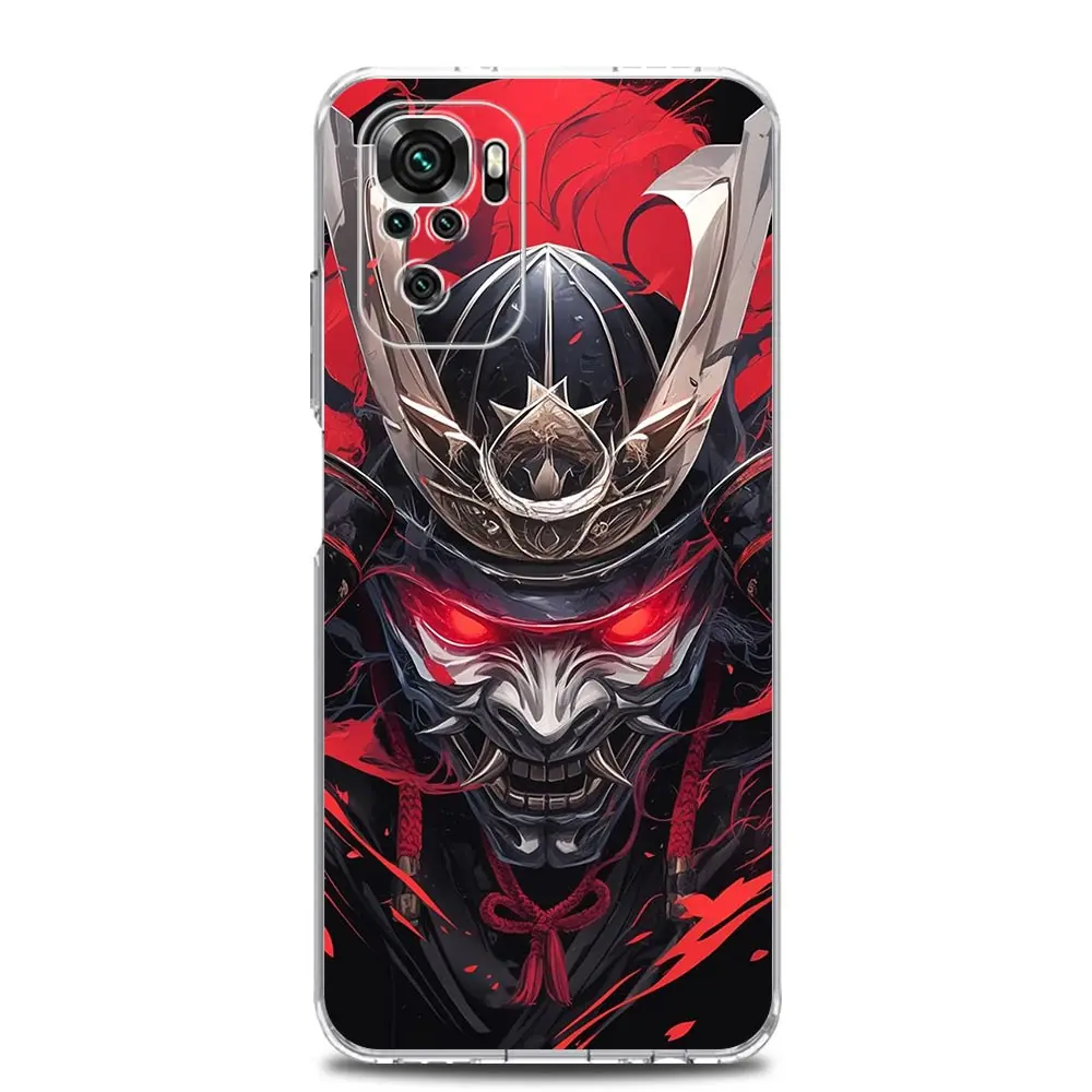 Samurai Hannya Mask Ghost Soft Phone Case