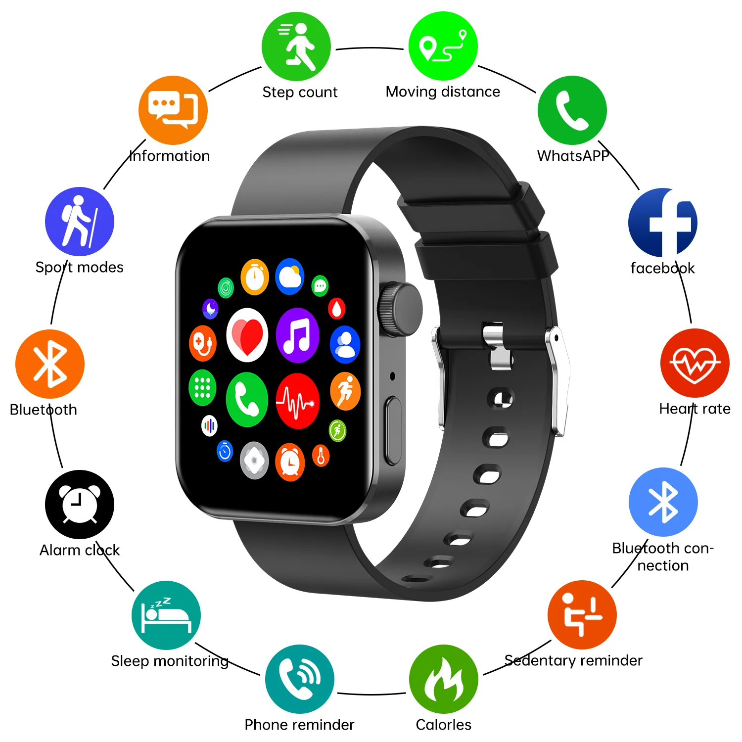 Nk20 Pro Smart Watch Uomo Donna Bluetooth Connected Phone Music Fitness Braccialetto Sportivo Monitoraggio Della Pressione Sanguigna Della Frequenza C
