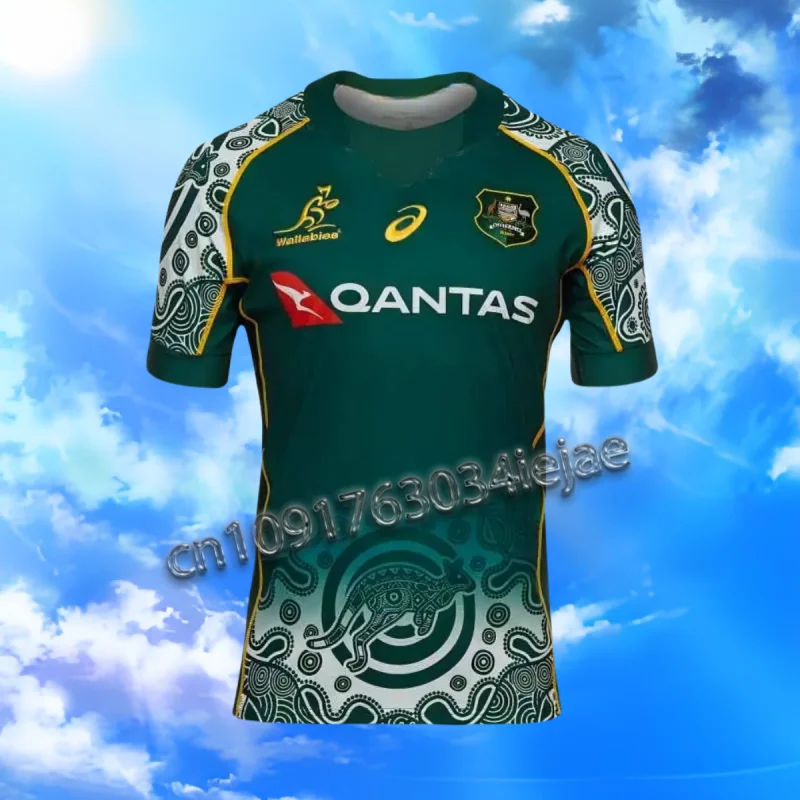 Australian rugby jerseys 3D printed sportswear training tops sports shirt