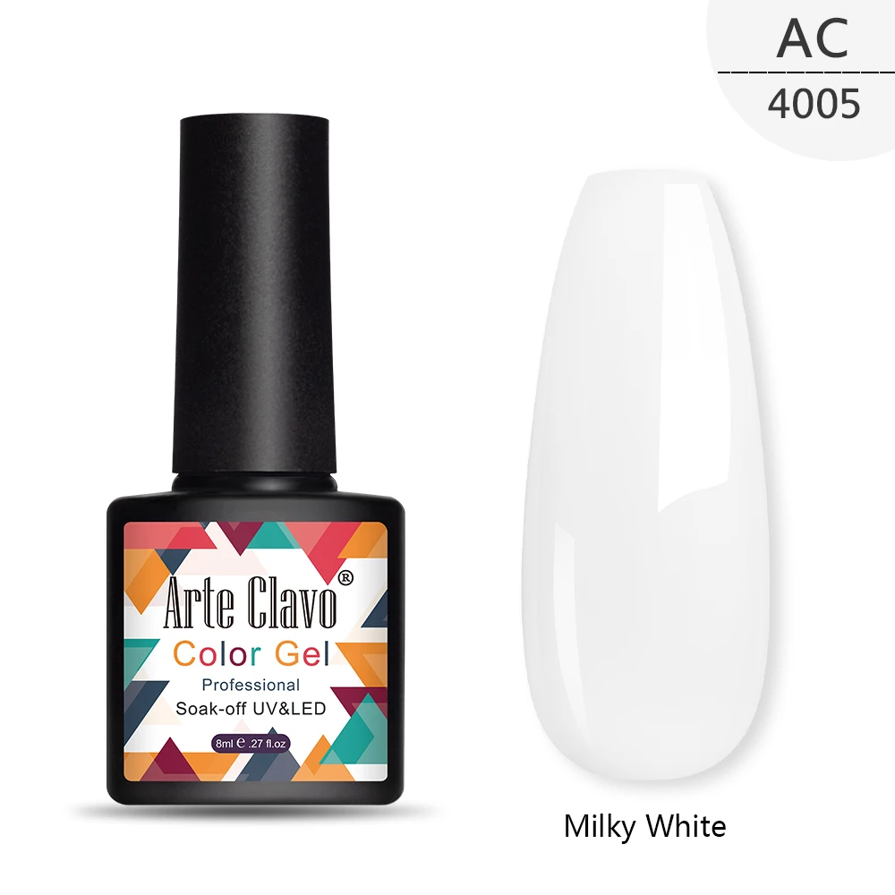 Arte Clavo 8ml Gel Nail Polish Top Base Coat Gellak Primer Varnish Lacquer LED Nail Art Manicure Soak Off Nail Polish Top Base