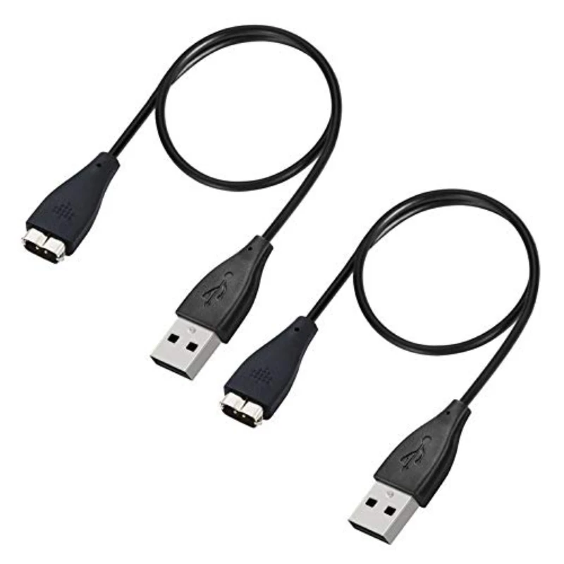 2 Pack Replacement USB Charger For Fitfit Charge HR Charging