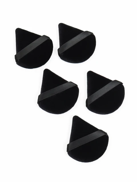 Black Triangle Powder Puff Facial Makeup Sponge Soft Velvet Cosmetics Puff Mixer Beauty Foundation Make-Up Sponge Makeup Access 2
