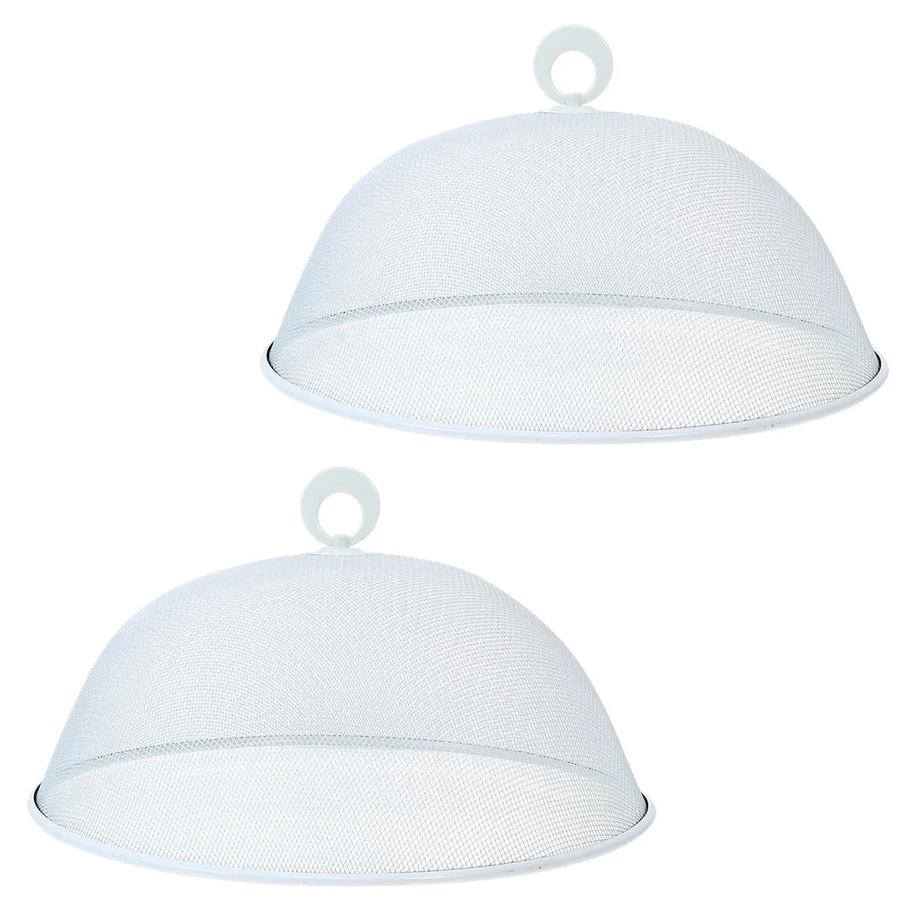 

2 Pcs Wrought Iron Table Cover Practical Food Umbrella Tentss Protective Dust-proof Kitchen Tentsss