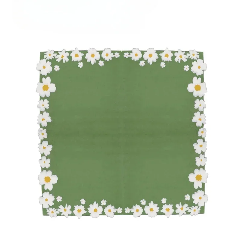 Flower Print Disposable Napkins 20 Pack