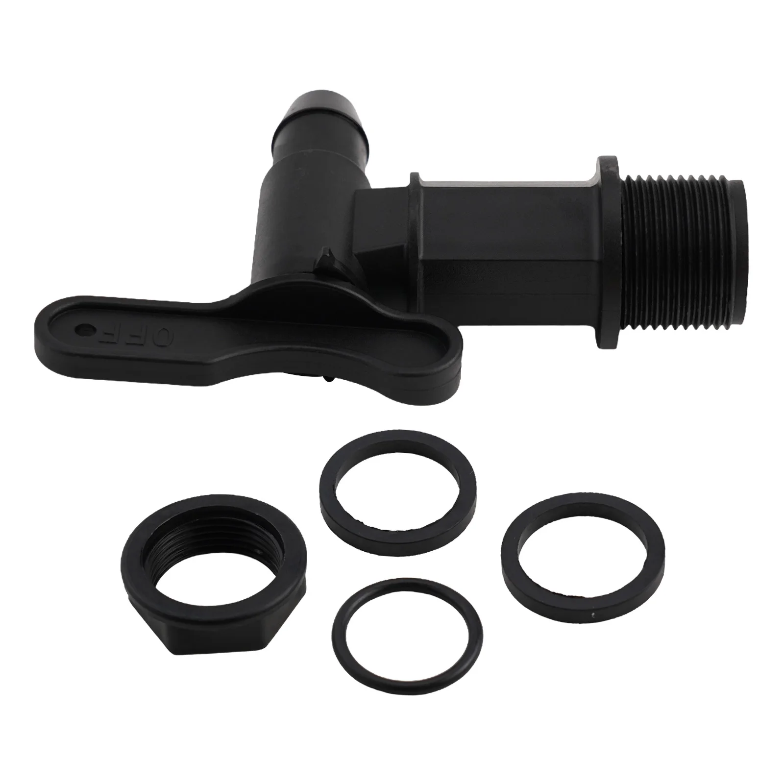 Kunststoff-Wasserhahn für Haus & Garten, Hochwertig, 25,4mm Gewinde, Regenwasser-Absaughahn, IBC-Wasserbehälter-Adapter, Bier-Zapfhahn, Bestseller – Detail 36