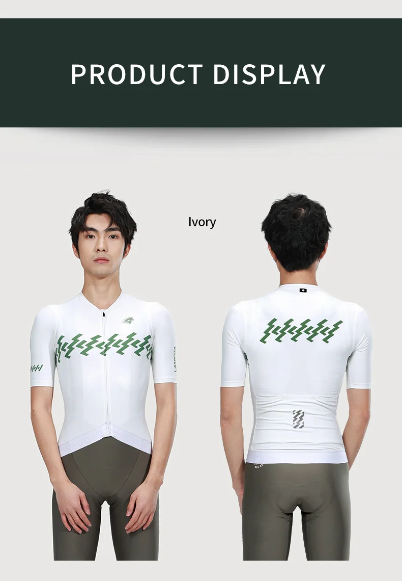 LAMEDA Radtrikot, atmungsaktiv, schnell trocknend, kurzärmelig, Rennrad-Shirt, Reiten, Radfahren, Sommer, Herren-Fahrradbekleidung – Detail 11
