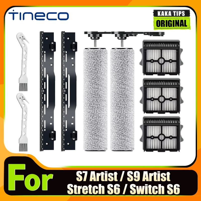 Rullo spazzola di ricambio per Tineco Floor One Stretch S6/Switch S6/S7 Stretch Ultra/S6 Stretch Lite Accessori: 2 rulli, 1 spazzola di pulizia | Leroy Merlin