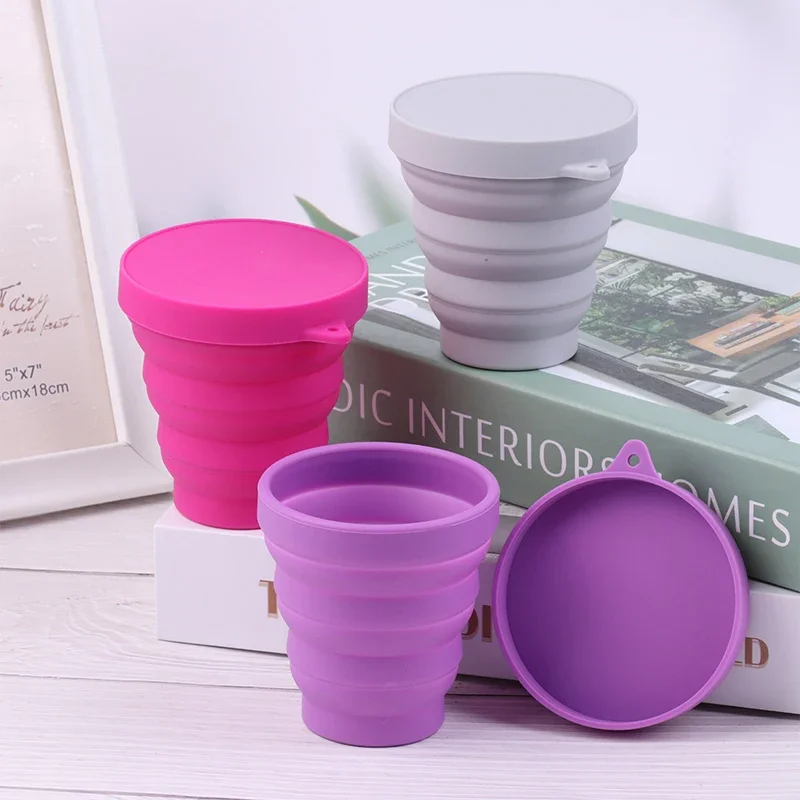 Silicone Folding Cup Outdoor Travel Environmental Protection Portable Telescopic Gift Mouthwash 1PC 150ML