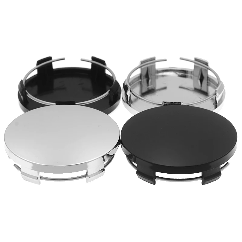 Universele 4 STUKS 60mm Auto Wiel Center Hub Caps met Ijzeren Ring, Stijlvolle Wiel Velg Hub Cover voor Voertuig (Gegalvaniseerde kleuren
