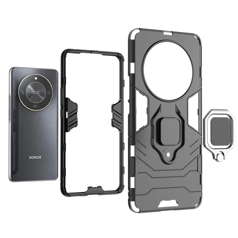 Case Honor Magic 6 Lite Shockproof Holder Magnetic Phone Shell Funda for Huawei Honor Magic 6 Lite Cover Magic6Lite Coque