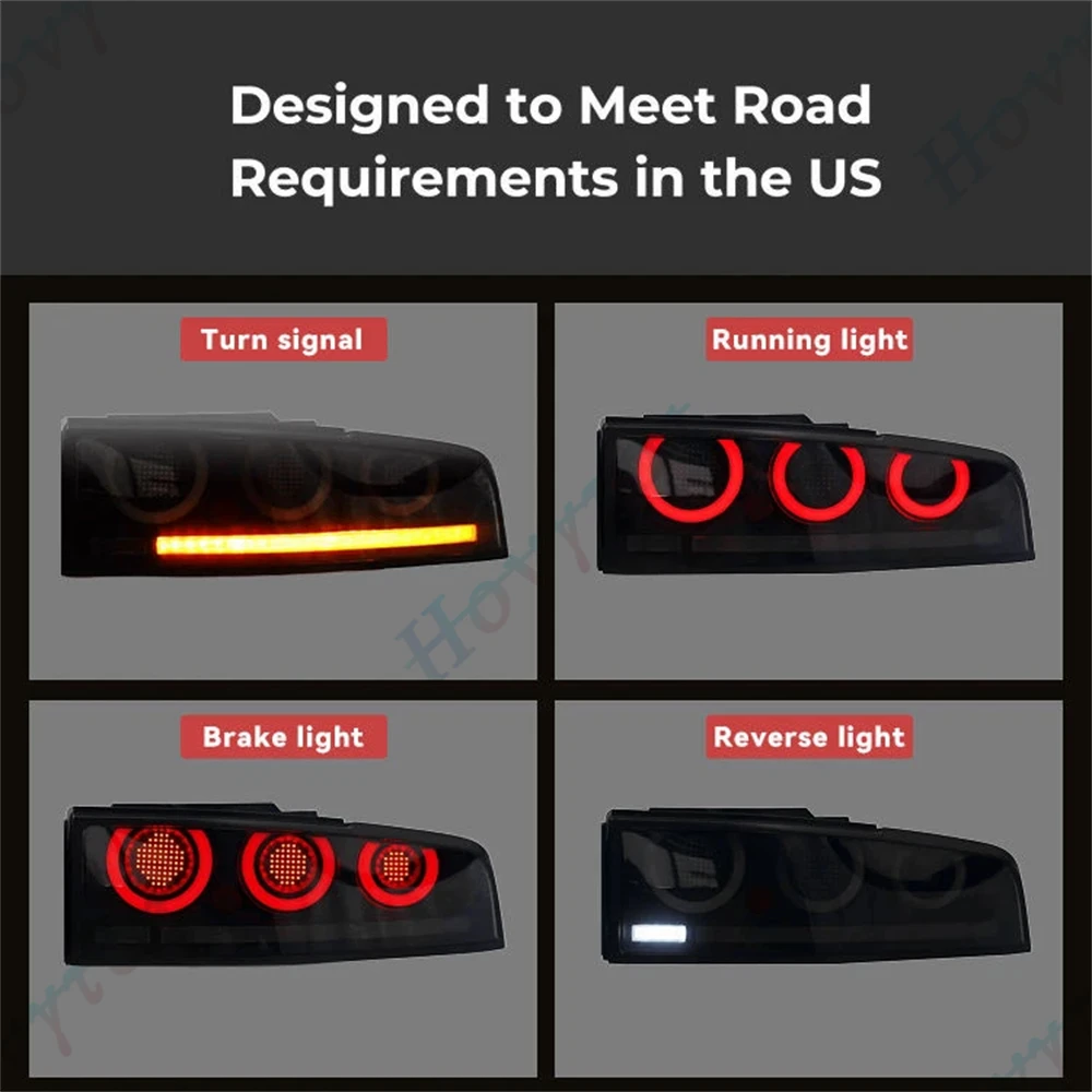 Pair Full LED Taillights For NISSAN Z Nismo 400Z RZ34 Coupe 2022