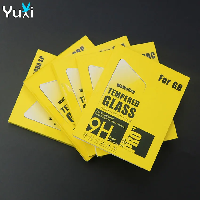 YuXi Anti Scratch Tempered Glass Gameboy Advance Color GB GBC GBA GBP GBA SP Console Screen Protector Film Guard