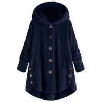Fashion Trend Autumn and Winter Press-pleated Printed Turn-collar Long-sleeved Shirt Two-piece Furry Coat - Image 5