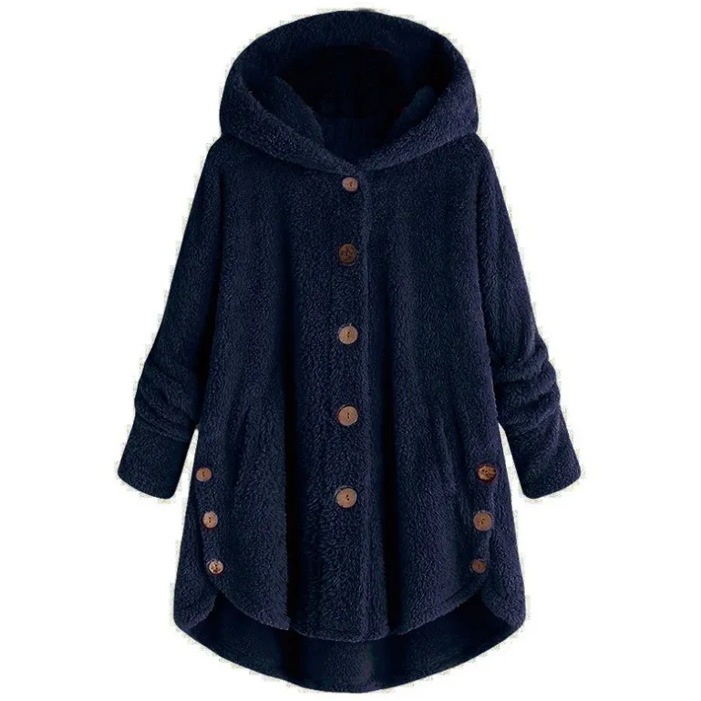 Fashion Trend Autumn and Winter Press-pleated Printed Turn-collar Long-sleeved Shirt Two-piece Furry Coat 5