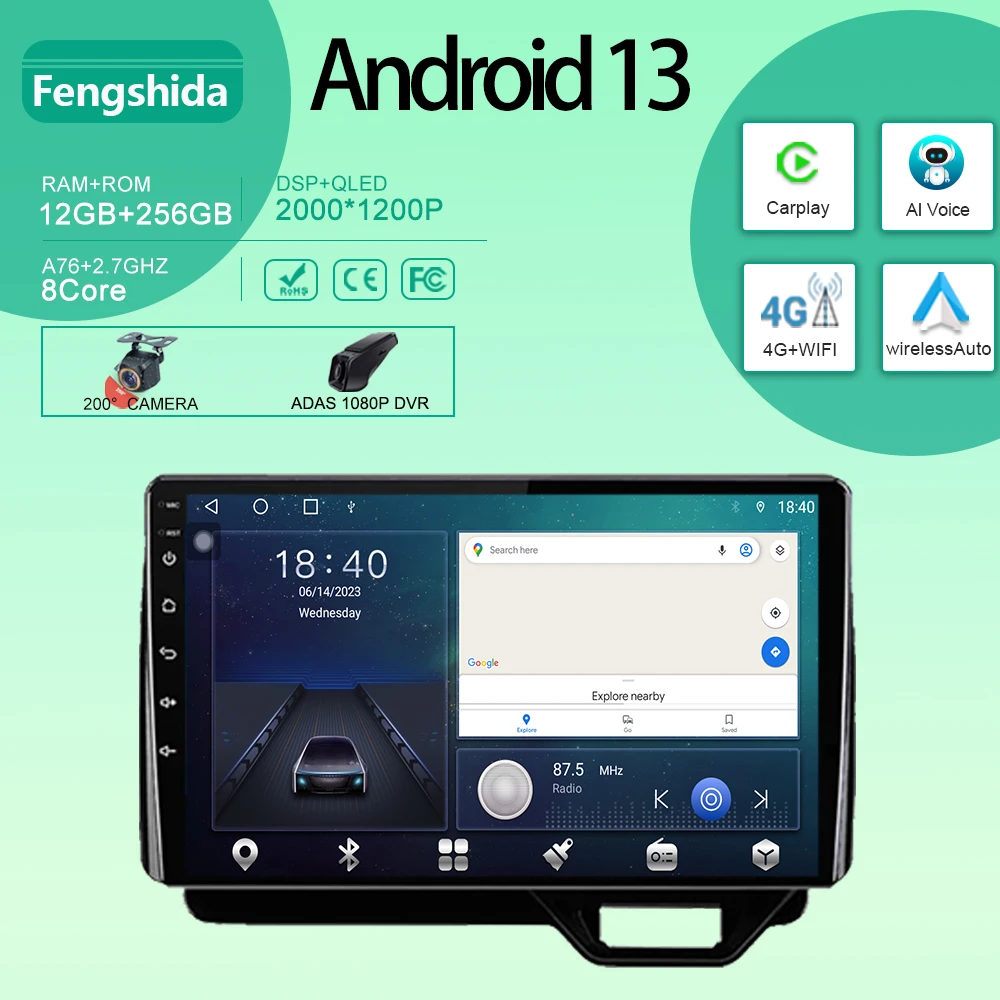 

Android For Honda N-BOX II 2 JF3/4 2017 - 2021 Right hand driver Car Radio Multimedia Video Player Navigation stereo GPS No 2din
