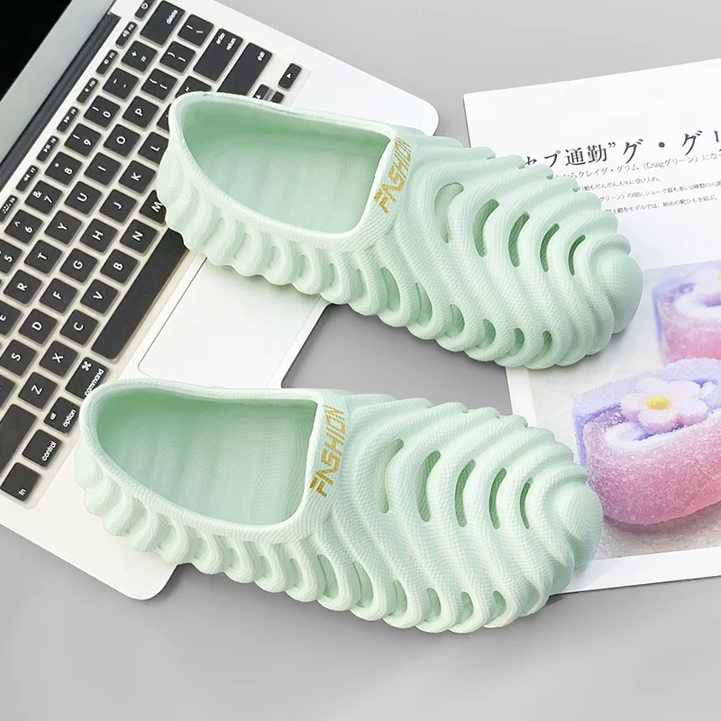 صنادل رجالية عصرية من مادة إي في إيه، أحذية شاطئ مريحة وخفيفة الوزن للرجال، أحذية مائية غير قابلة للانزلاق، أحذية رياضية كاجوال للمشي قابلة للتنفس