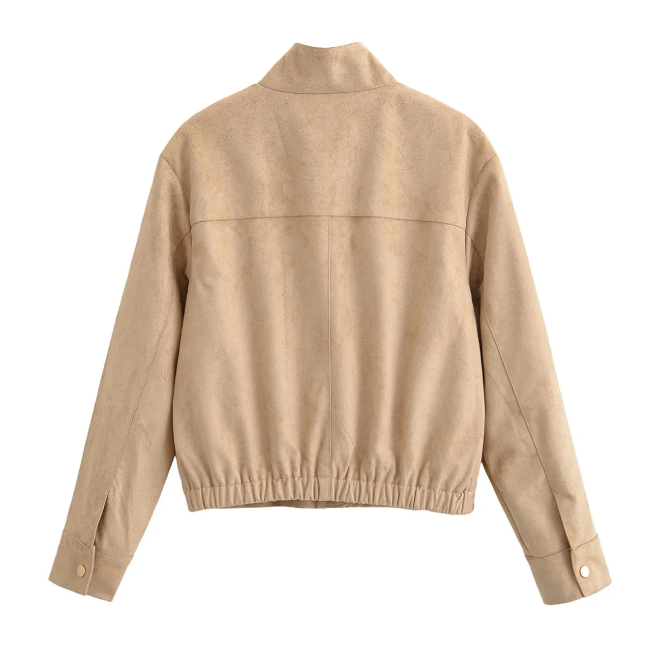 Women Fashion Autumn Winter Short Jacket Coat Female Slim High-Necked Street Warm Elegant Women's Coat Chic Youth Outerwear Coat