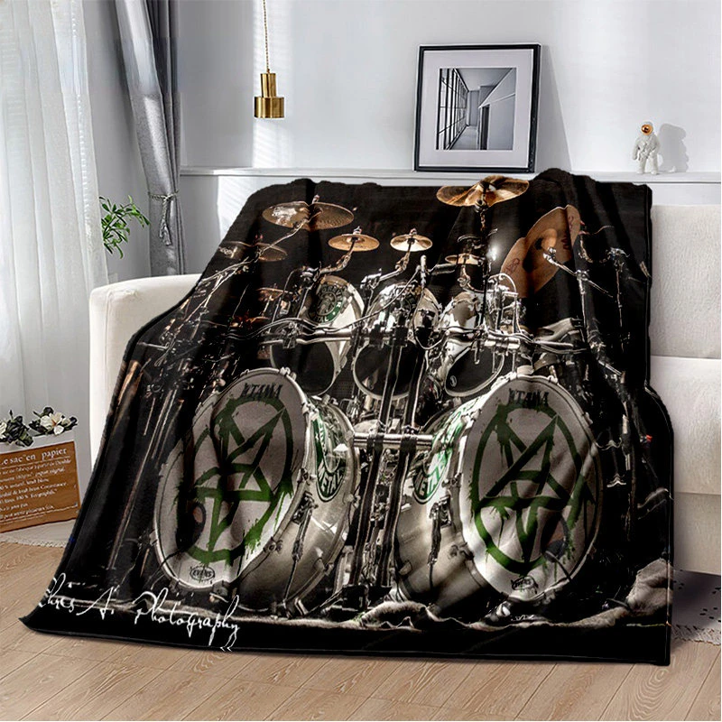 

Soft Plush Blanket for Living Room, Music Instruments, Flannel, Throw, Bedroom, Bed, Sofa, Picnic Cover, Kids