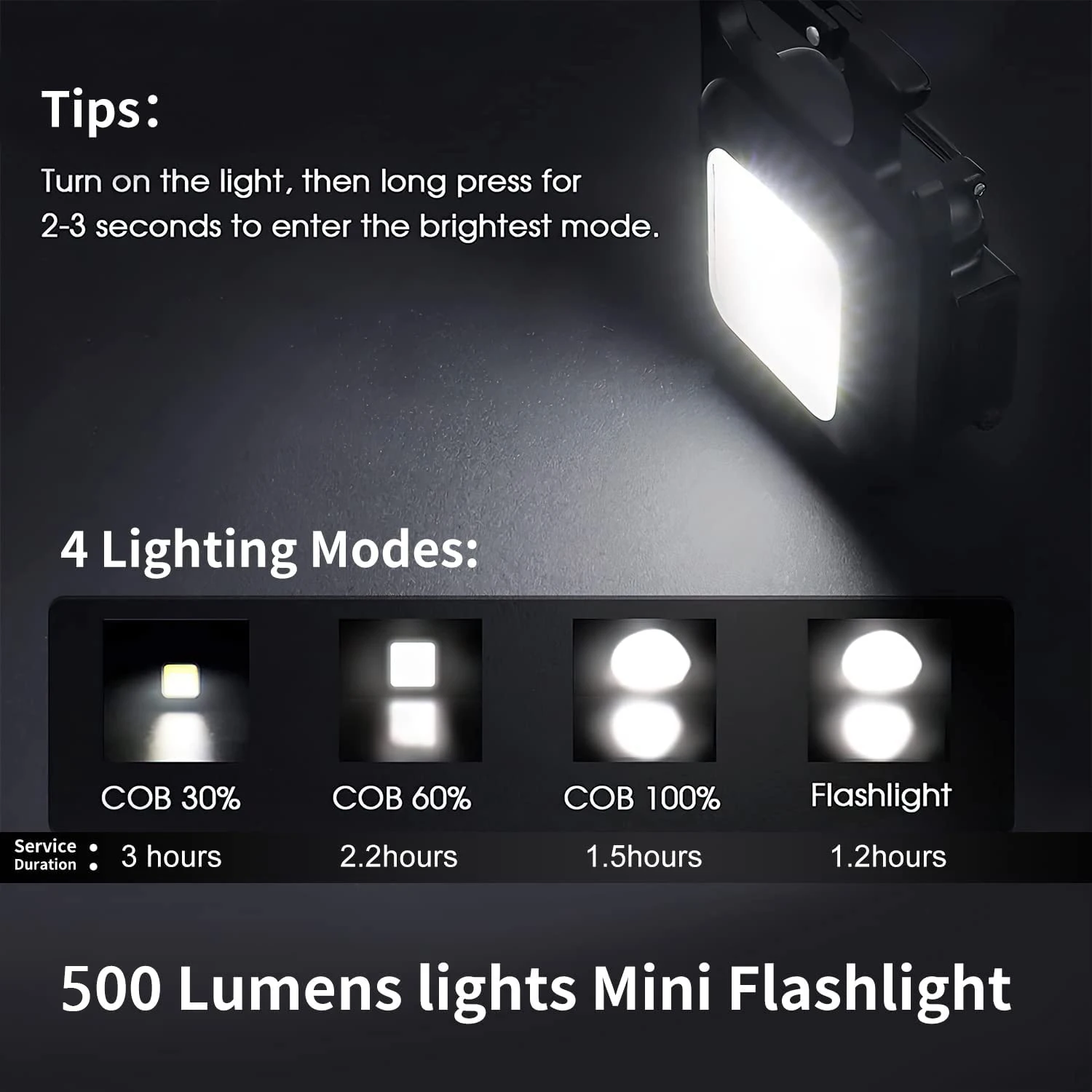 Mini COB Flashlight Keychain LED Pocket Work Light led flashlight camping lamp led work light keychain light work light USB Rechargeable Magnetic Repair Clare Outdoor Camping Lamp Portable Lighting