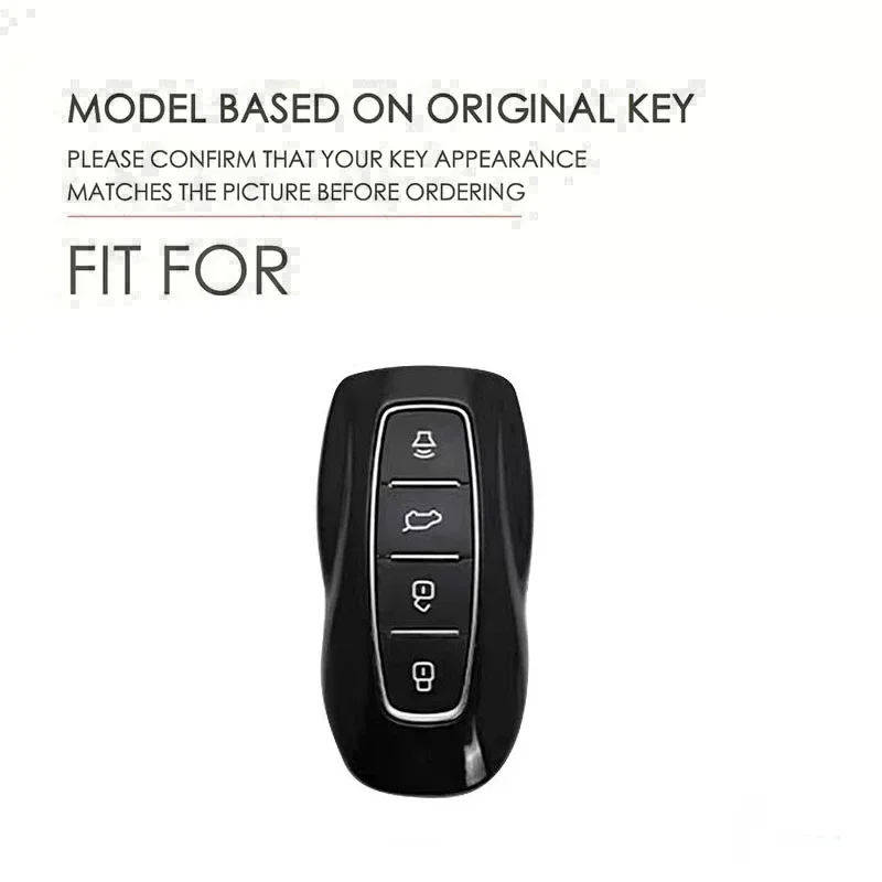 Silicone Car Key Cover Set with Keychain for Ford Remote Accessories