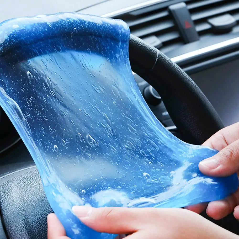 1pc Car Cleaning Gel Reusable Keyboard Cleaner Gel Tool Dust Vent Removal Slime Automobile Dirt Gel Cleaner Air Multiuse L8X0