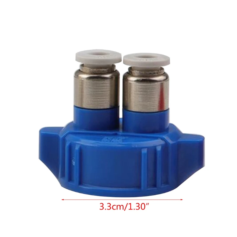 Co2 Reactor Air Diffuser Generator Double Connector Tube Valves Guage Bottle Cap Aquarium Plants Fish Tank Accessories