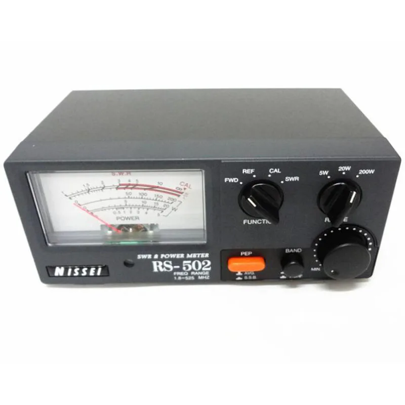 Original NISSEI RS-502 Watt Tester 1.8-525Mhz HF VHF UHF Radio Communication Transceiver Power SWR Meter RS502 Made in Taiwan