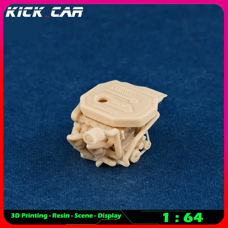 Kicarmod 1/64 Fahrzeug Motor Modell Auto Diorama Ungefärbtes Harz Garage Szene Reparatur Werkzeuge Dekoration Simulation Szene Spielzeug – Detail 10