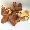 Simulated Animal Storage Bamboo Basket Vine Basket Storage Basket Home Storage Decoration Home Fruit Imitation Weaving Basket 1