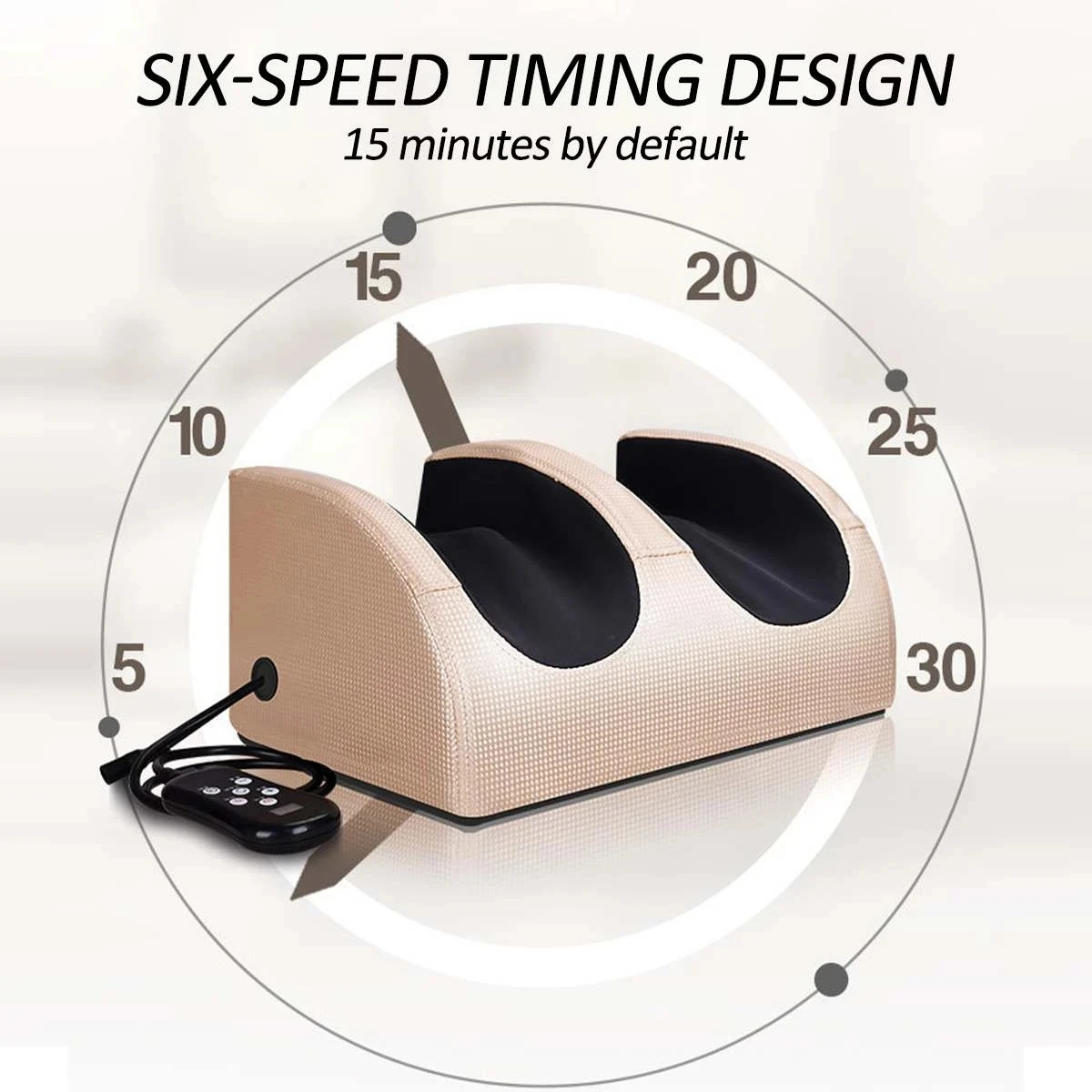 Electric Heating Foot Massager with Remote Control Hot Compress Knead Vibration Legs Massage Christmas Valentine's Day Gift Box