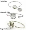 25mm Crystals Locket Diffuser Bangle Stainless Steel Aromatherapy Bracelet Perfume Locket Bracelet Free 10 Pads 3