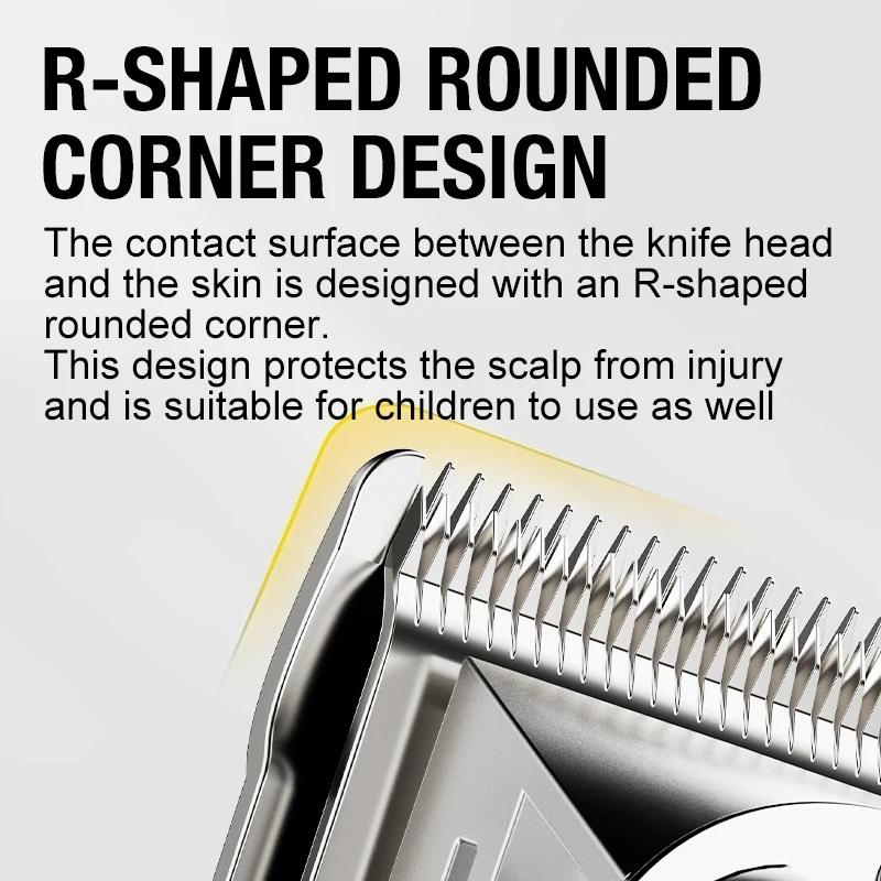 All metal blade male clipper, electric hair clipper, household electric hair clipper, hair salon, high-power pet clipper - 4