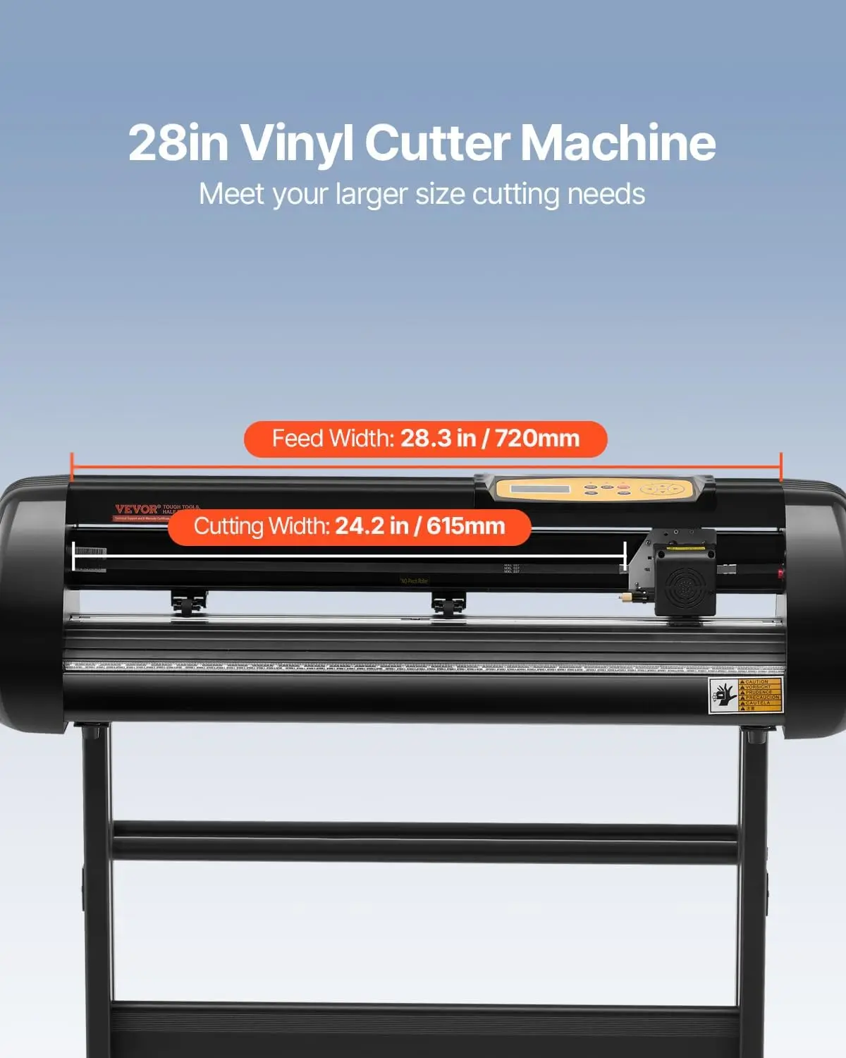 Vinyl Cutter Machine, Upgraded 28 Inch Paper Feed Cutting Plotter Bundle, Adjustable Force & Speed Vinyl Printer with Powerful
