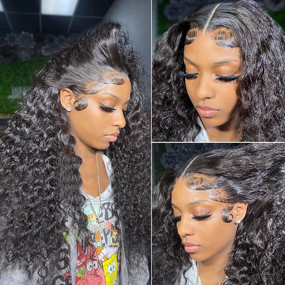 

360 Lace Frontal Wig13x6 Hd Deep Wave Human Hair Wigs 4X4 HD Transparent Lace Closure Wig For Women Pre Plucked With Baby Hair