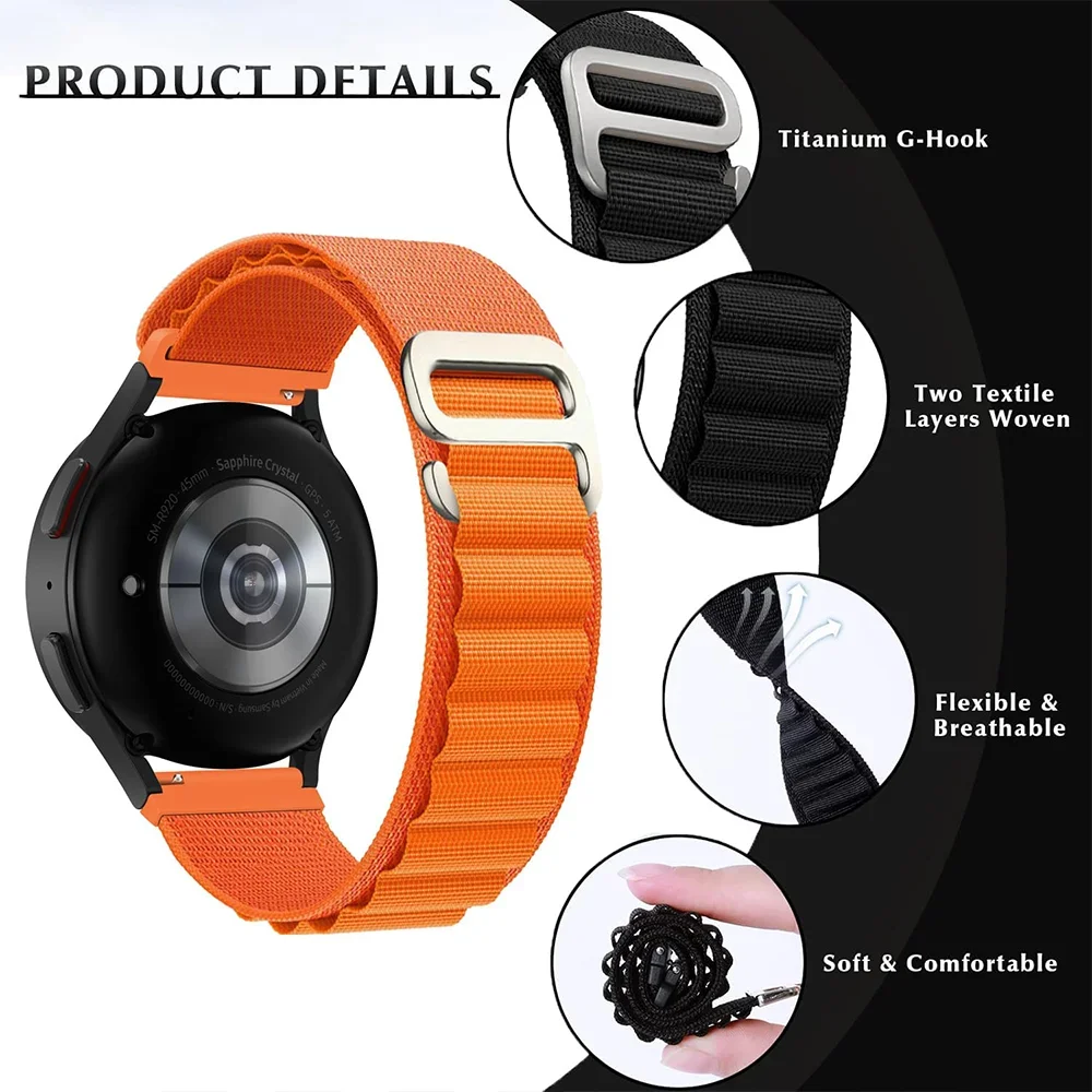 Alpine Loop Nylon Sport Bracelet Watch Band