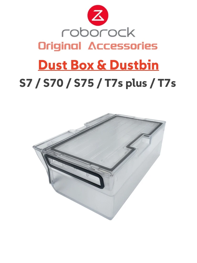 Description Picture 2 of itemOriginal Roborock S7 Dust Box With Filter Accessories For Roborock S70 S75 T7s plus Vacuum Cleaner Dustbin Optional Spare Parts