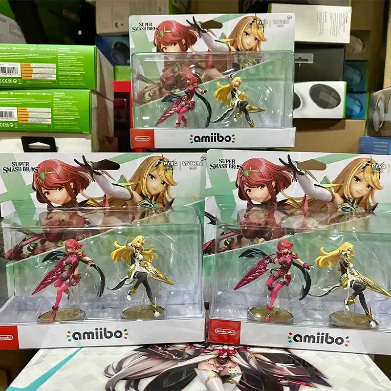 

Original Xenoblade Chronicles Amiibo Super Sma Series Shulk Pyra Mythra Homura Hikari Figure Super Smash Bros Switch Cute Gifts