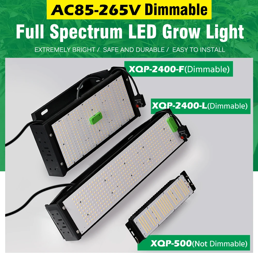 LED Grow Light LED Intelligent Plant Lamp 50W 240W Full Spectrum Light With Hook Diming Switch Vegetable Flowers Growing Light
