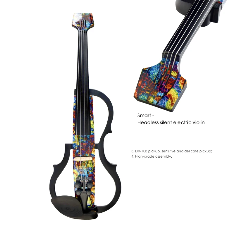 Electric violins from Kinglos China factory ZNDS-2305 musical instruments