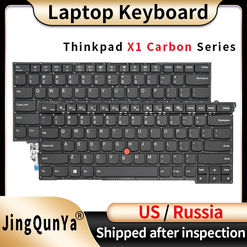 Клавиатура с русской/английской раскладкой для ноутбука Lenovo Thinkpad X1 Carbon X1C 3RD GEN2 GEN3 GEN4 GEN5 GEN6 GEN7 GEN8 GEN9 2015 2016789