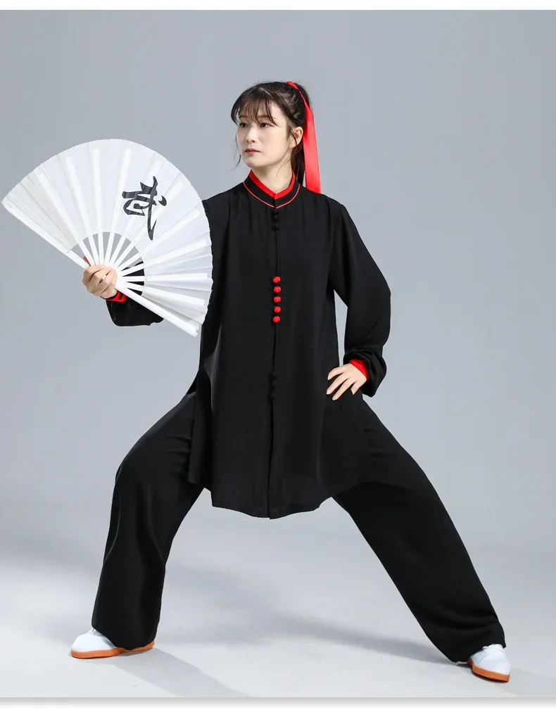 Tai Chi Clothes Wushu Clothing Kung Fu Dress Martial Art Uniform Long Sleeves Breathable 2022 New Style Free Shipping